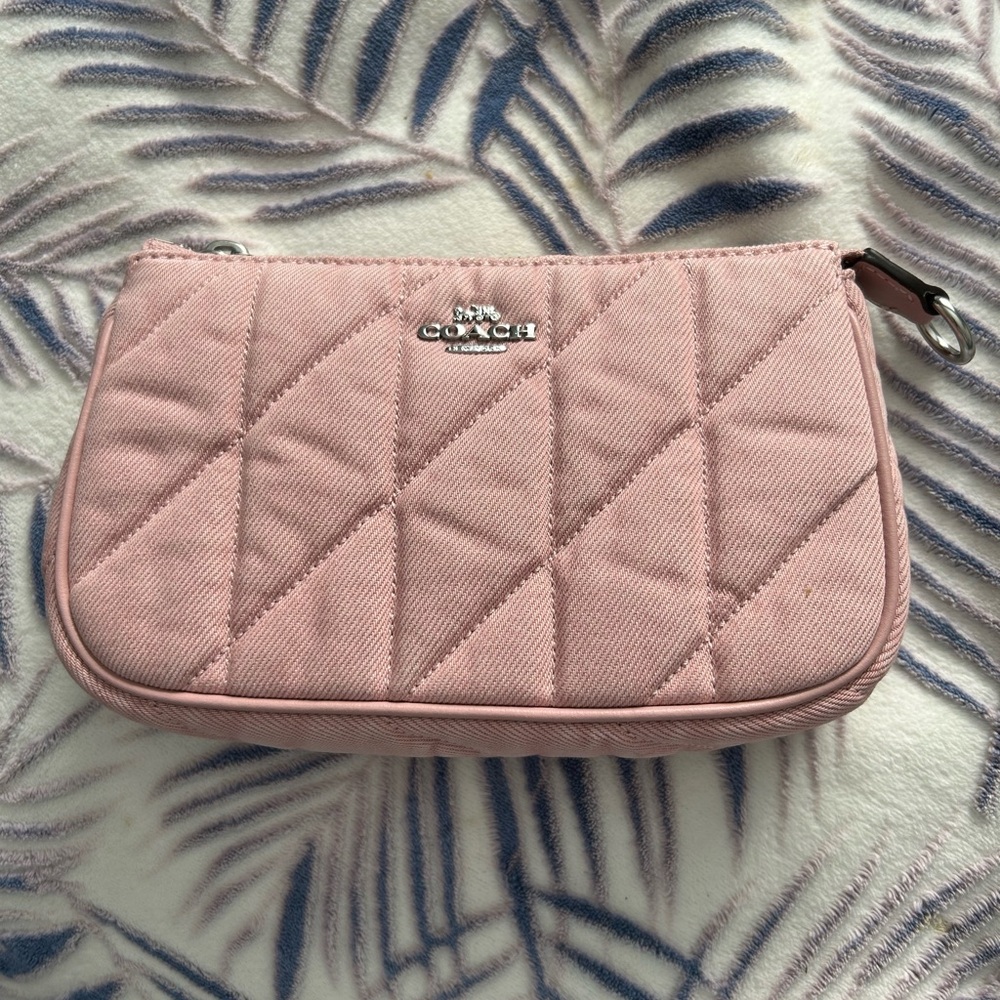 Coach Quilted Pink Wristlet